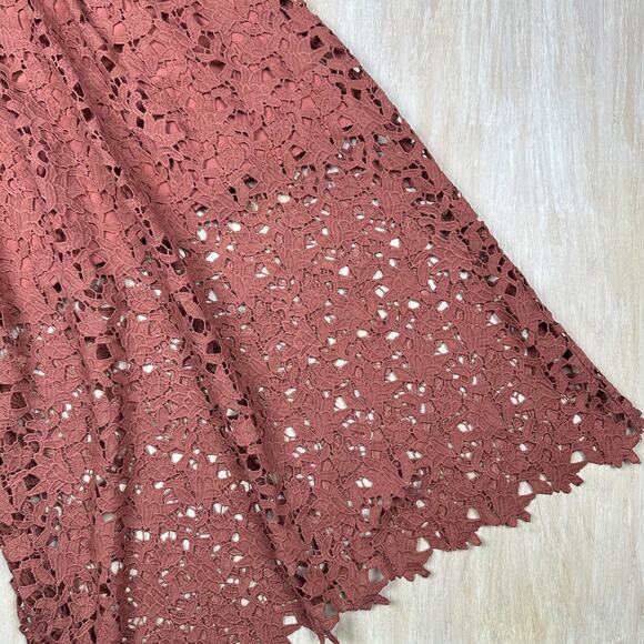 ASTR The Label Lace A-Line Spaghetti Strap Romantic Boho Chic Midi Dress Medium - Picture 9 of 16